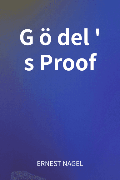 Gödel's Proof cover