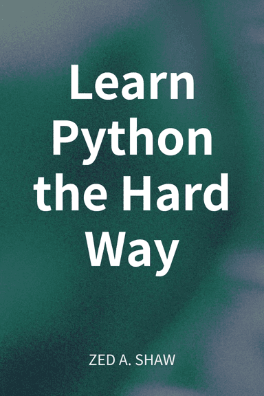 Learn Python the Hard Way cover