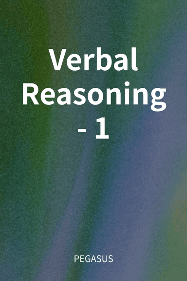 Verbal Reasoning - 1 cover