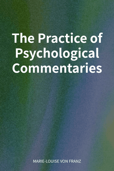 The Practice of Psychological Commentaries cover