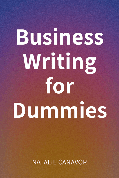 Business Writing for Dummies cover