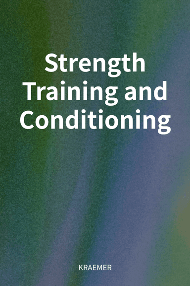 Strength Training and Conditioning cover