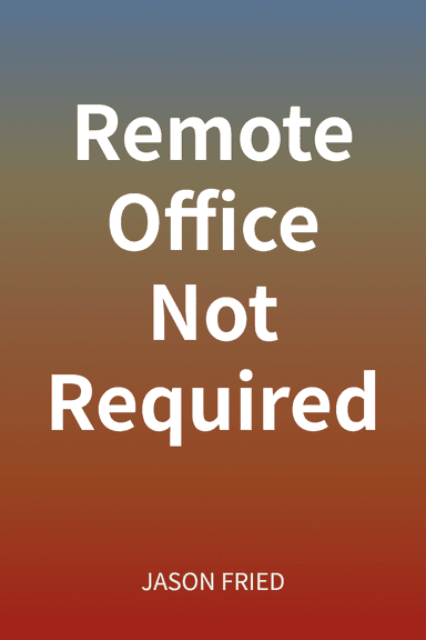 Remote Office Not Required cover