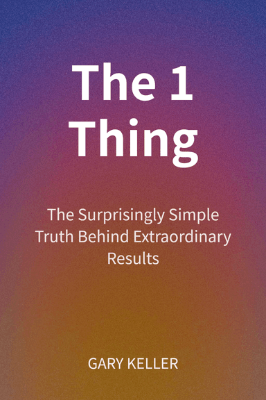 The 1 Thing cover