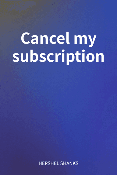 Cancel my subscription cover