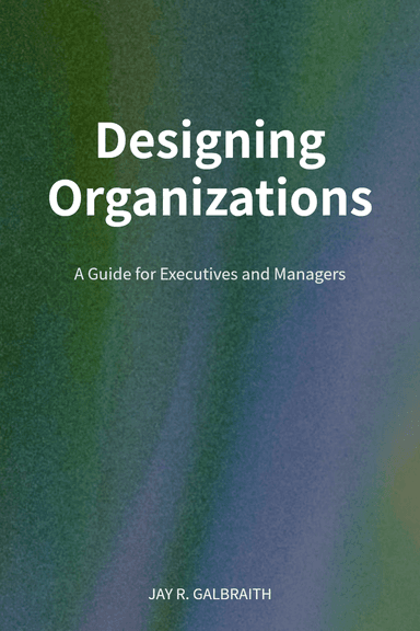 Designing Organizations cover