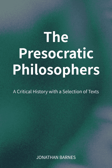 The Presocratic Philosophers cover