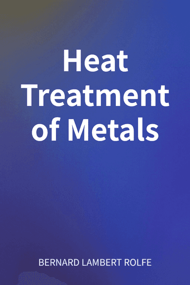 Heat Treatment of Metals cover