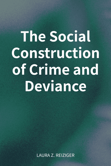 The Social Construction of Crime and Deviance cover