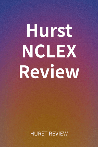 Hurst NCLEX Review cover