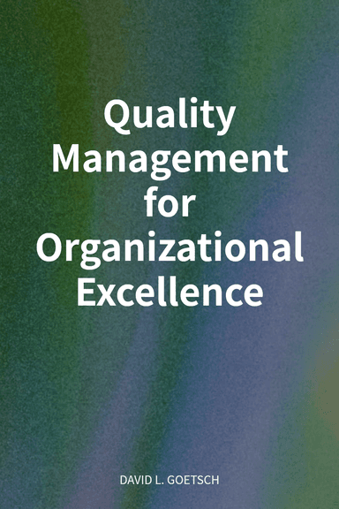 Quality Management for Organizational Excellence  cover