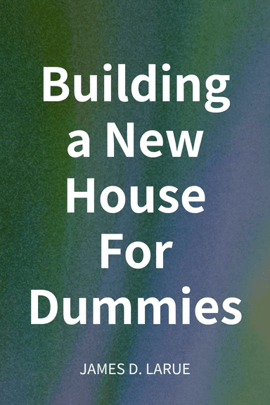 Building a New House For Dummies cover