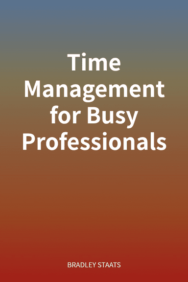 Time Management for Busy Professionals cover