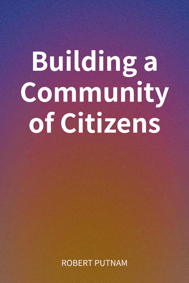 Building a Community of Citizens cover