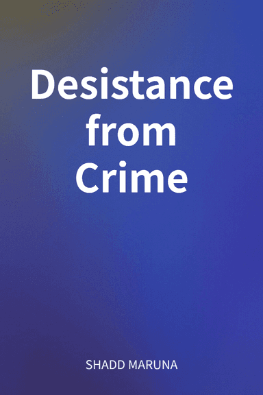 Desistance from Crime cover