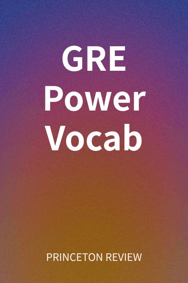GRE Power Vocab cover