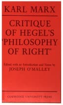 Zur Kritik der Hegelschen Rechtsphilosophie cover