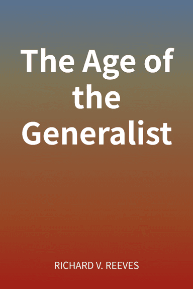 The Age of the Generalist cover