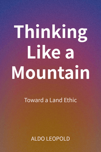 Thinking Like a Mountain cover