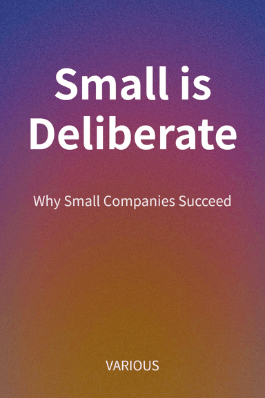 Small is Deliberate cover