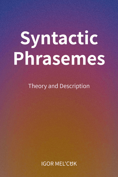 Syntactic Phrasemes cover