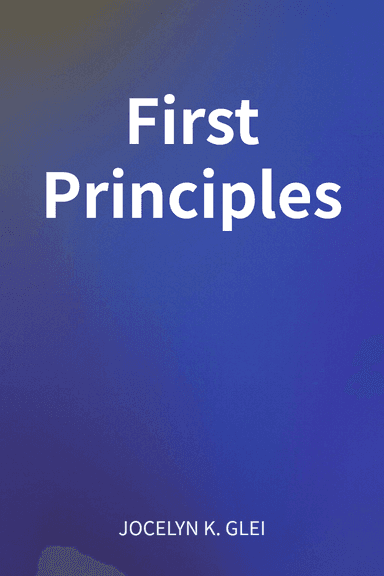 First Principles cover