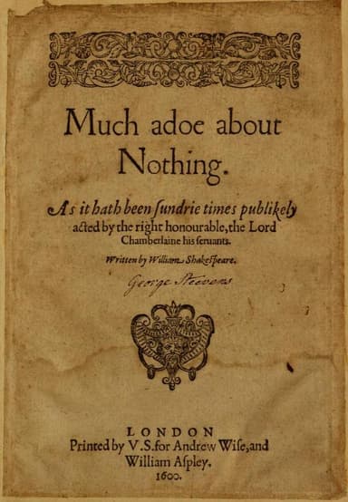 Much Ado About Nothing cover