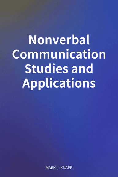 Nonverbal Communication Studies and Applications cover