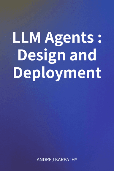 LLM Agents: Design and Deployment cover