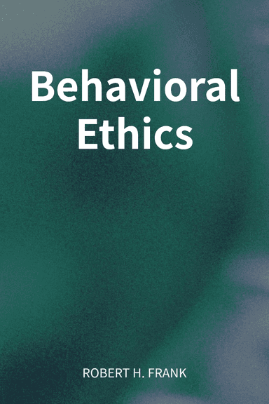 Behavioral Ethics cover
