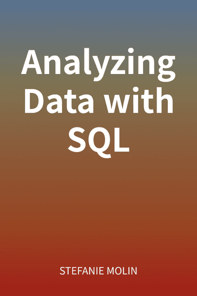 Analyzing Data with SQL cover