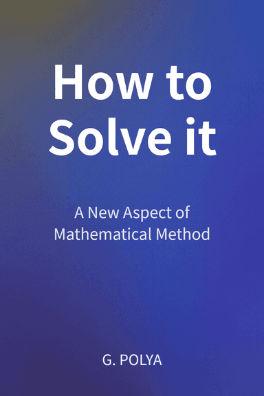 How to Solve it cover