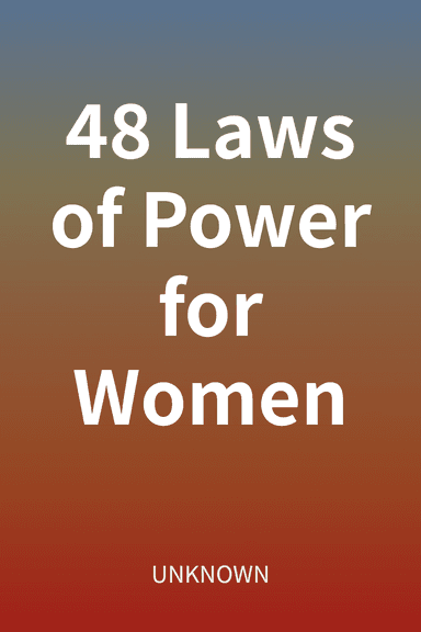 48 Laws of Power for Women cover