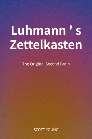 Luhmann's Zettelkasten cover