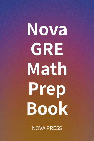 Nova GRE Math Prep Book cover
