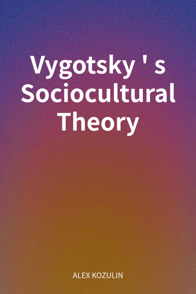 Vygotsky's Sociocultural Theory cover