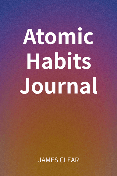 Atomic Habits Journal cover