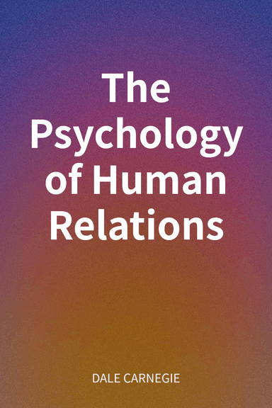 The Psychology of Human Relations cover
