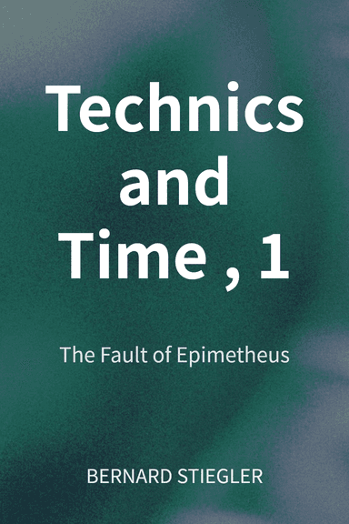 Technics and Time, 1 cover