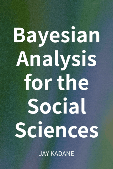 Bayesian Analysis for the Social Sciences cover