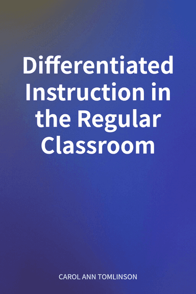 Differentiated Instruction in the Regular Classroom cover