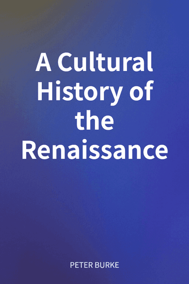 A Cultural History of the Renaissance cover