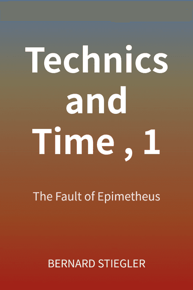 Technics and Time, 1 cover