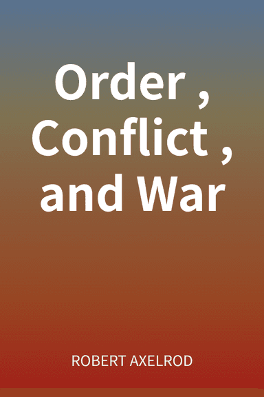 Order, Conflict, and War cover