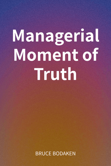Managerial Moment of Truth cover