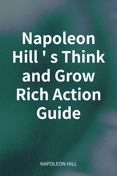 Napoleon Hill's Think and Grow Rich Action Guide cover