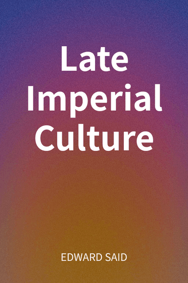 Late Imperial Culture cover
