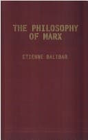 The philosophy of Marx cover