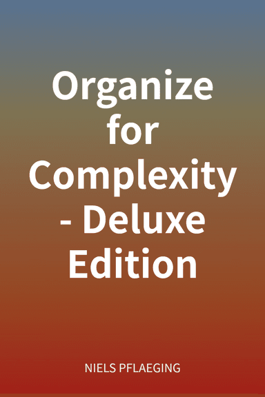 Organize for Complexity - Deluxe Edition cover