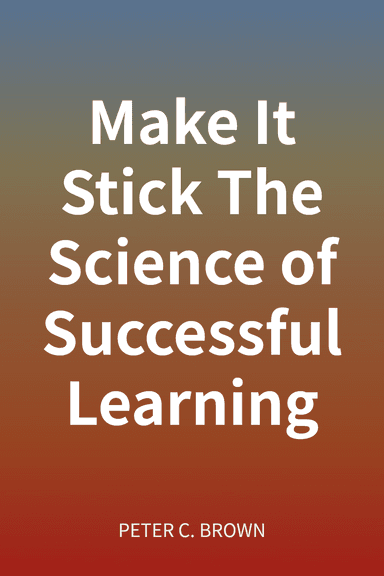 Make It Stick The Science of Successful Learning cover
